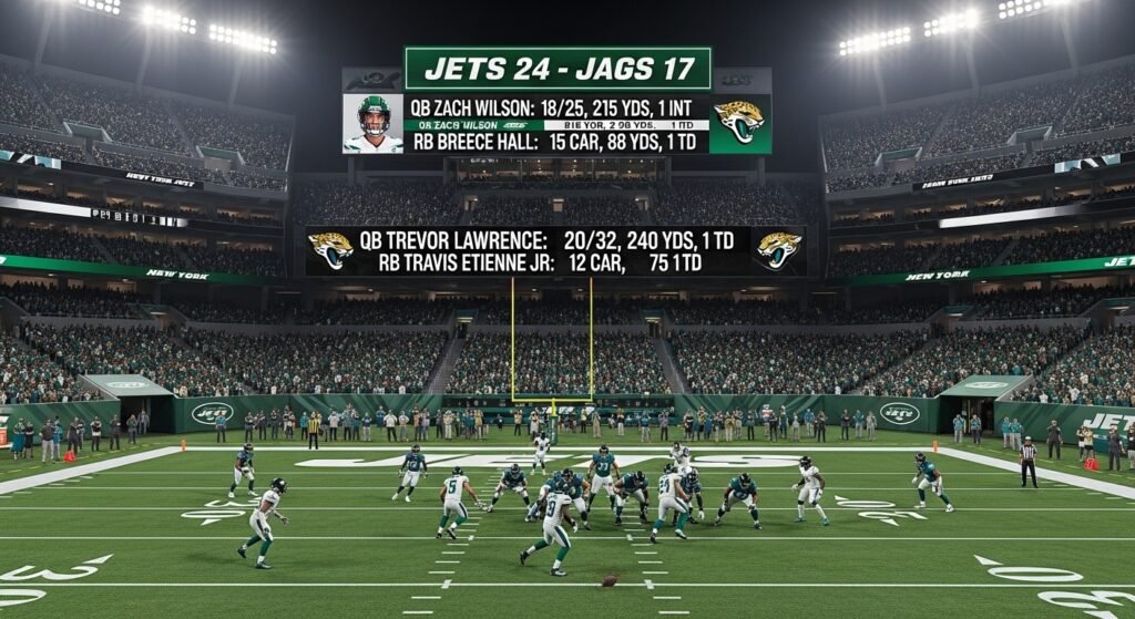 new york jets vs jacksonville jaguars match player stats