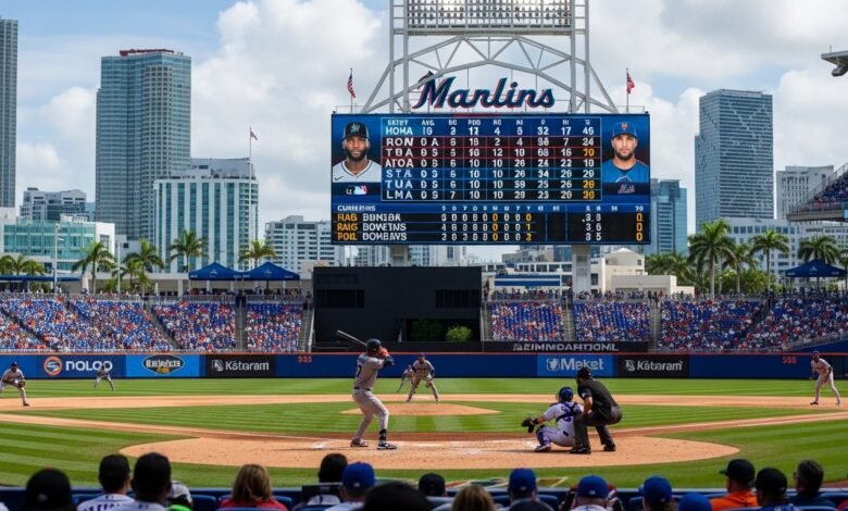 miami marlins vs mets match player stats