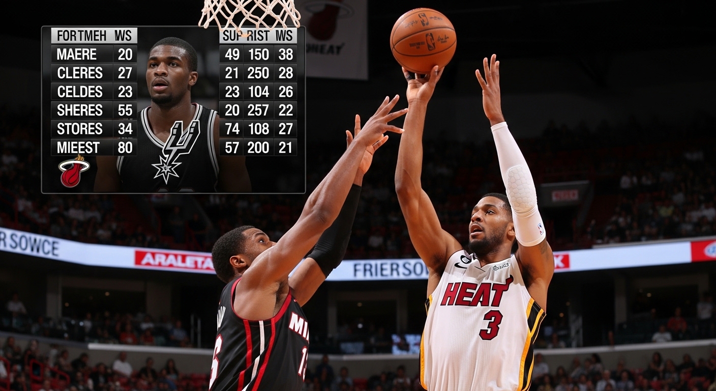 miami heat vs san antonio spurs match player stats