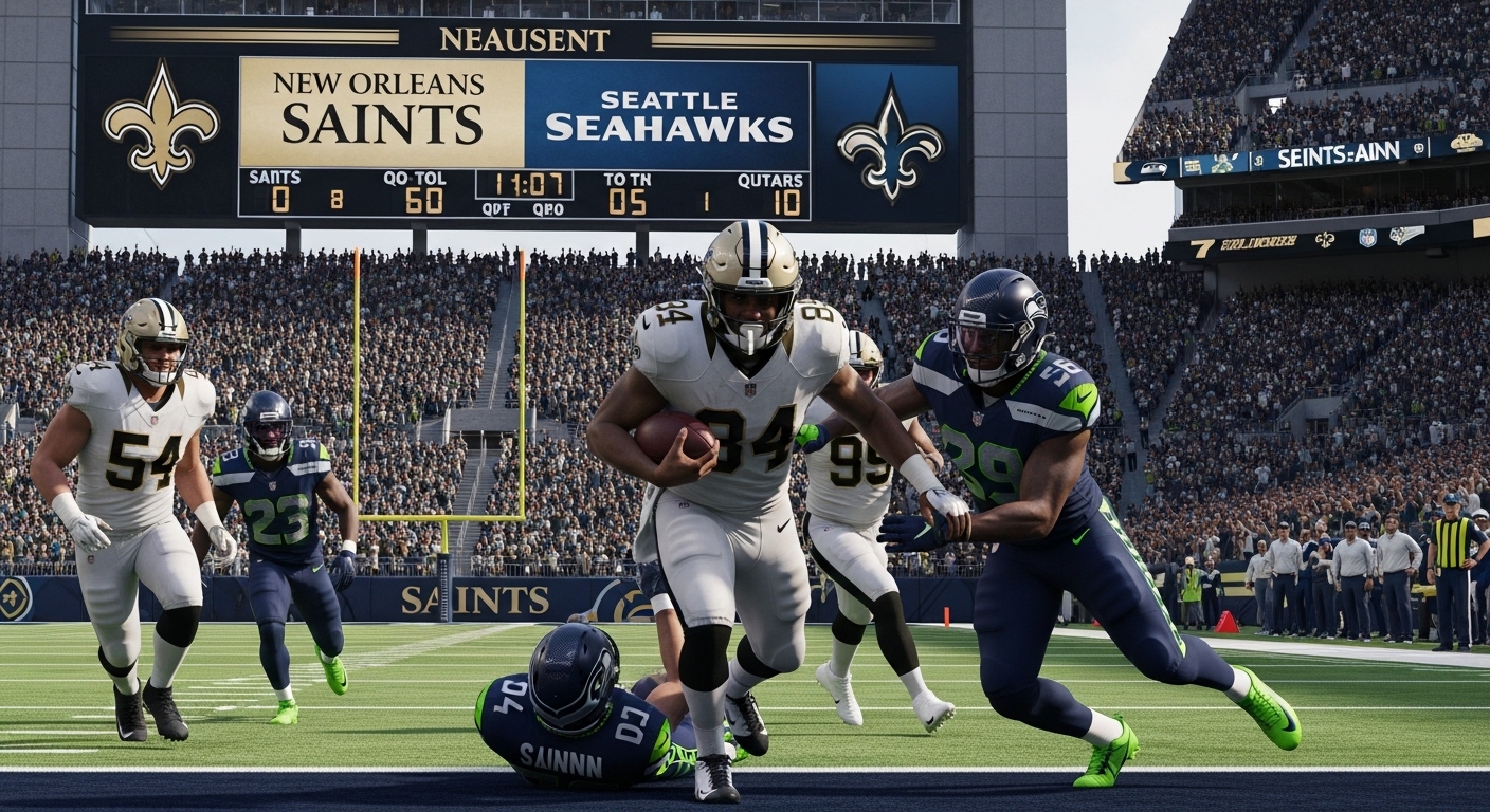 new orleans saints vs seahawks match player stats