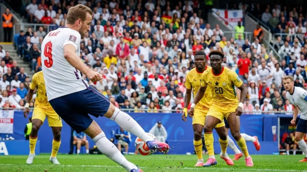 England vs Ghana Match Stats and Score