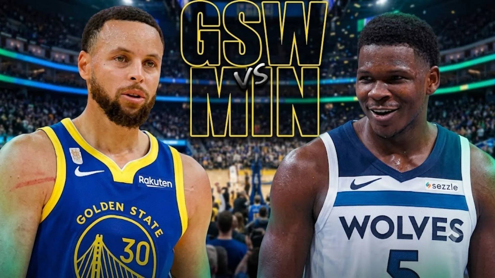Timberwolves vs Warriors match score and stats